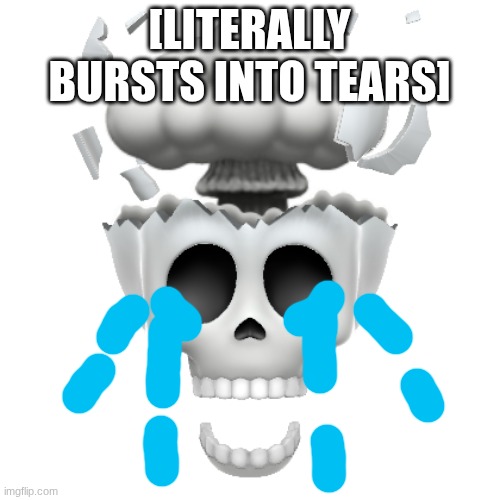 Vine boom | [LITERALLY BURSTS INTO TEARS] | image tagged in vine boom | made w/ Imgflip meme maker