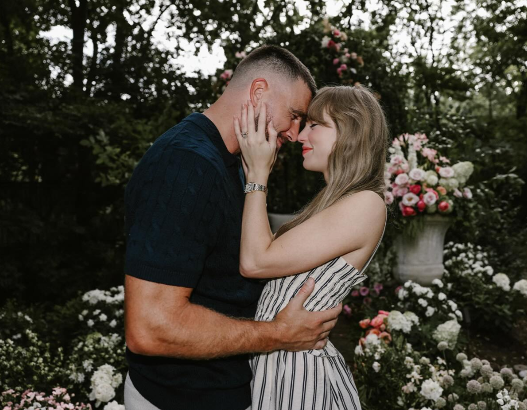 Taylor Swift Travis Kelce engagement Blank Meme Template
