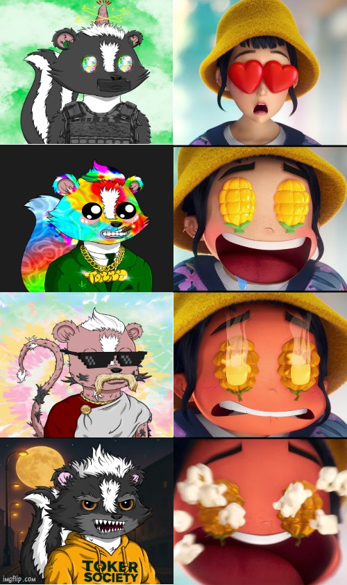 Toker | image tagged in kpop demon hunters - corn eyes reaction | made w/ Imgflip meme maker