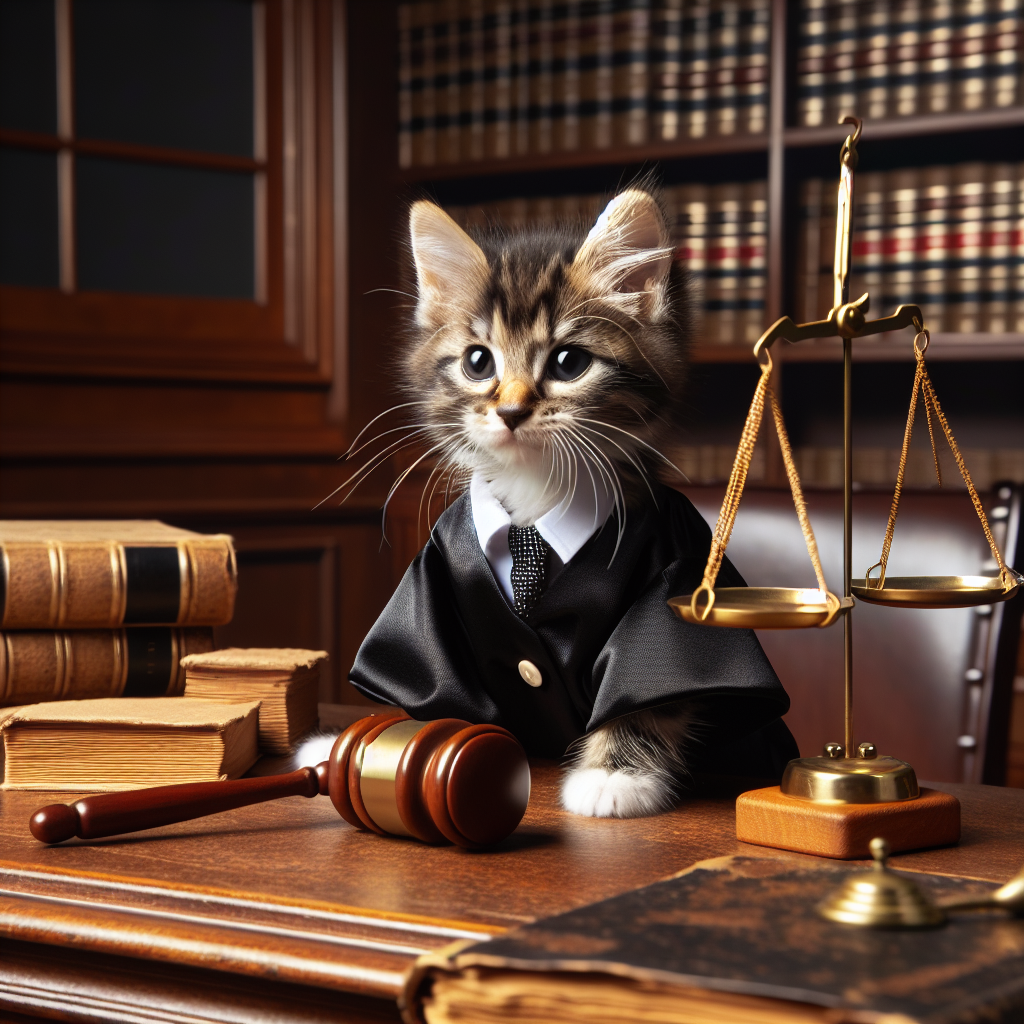 Judge kitten Blank Meme Template