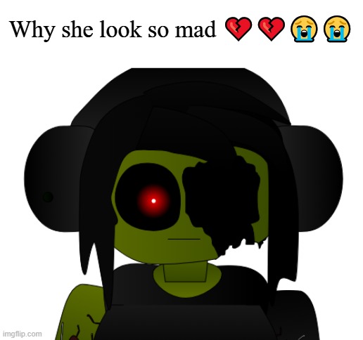 Can someone edit ts to a christmas image | Why she look so mad 💔💔😭😭 | made w/ Imgflip meme maker