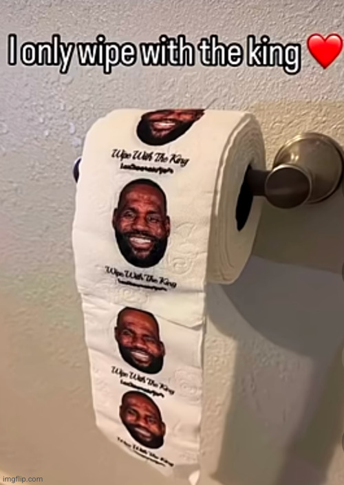 but lamelo is my king | image tagged in lebron,toilet paper | made w/ Imgflip meme maker