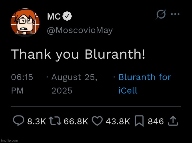 Better than the Bluranth UI that MC loved... | image tagged in mc,bluranth,ui,comics,thank you bluranth,moscovio may | made w/ Imgflip meme maker