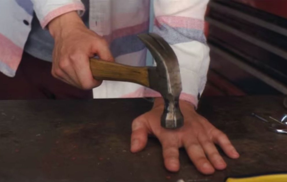 High Quality Hammer Smash Hand Blank Meme Template