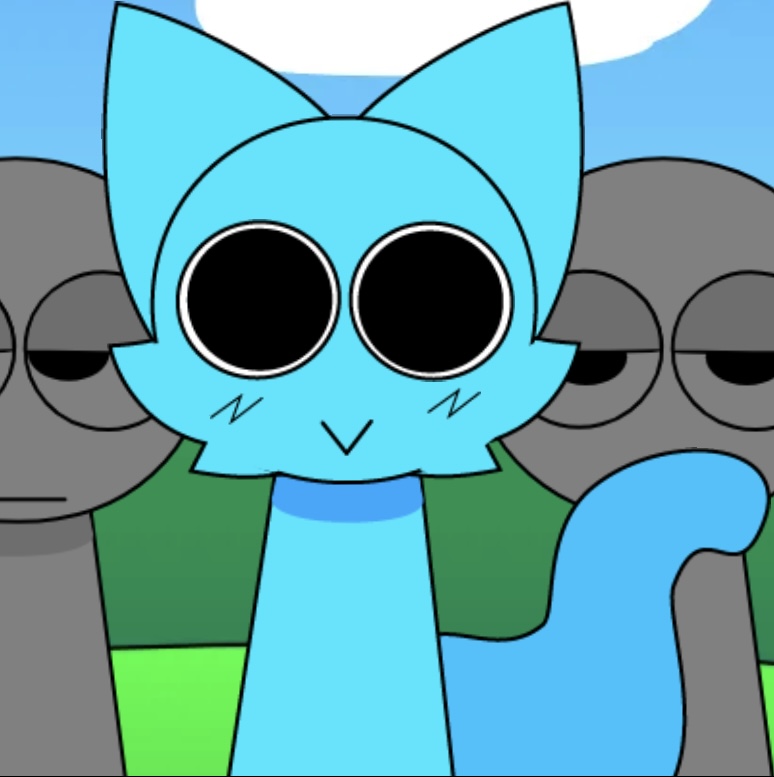 Blue cat (sprunk) Blank Meme Template