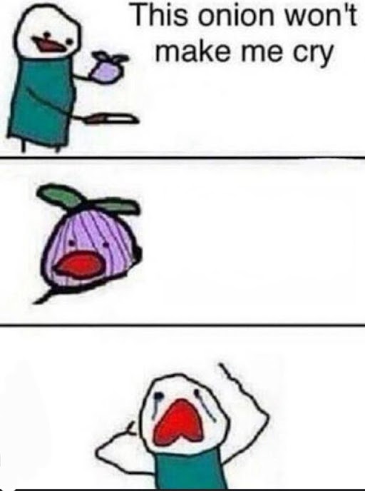 Onion Wont Make Me Cry Blank Meme Template