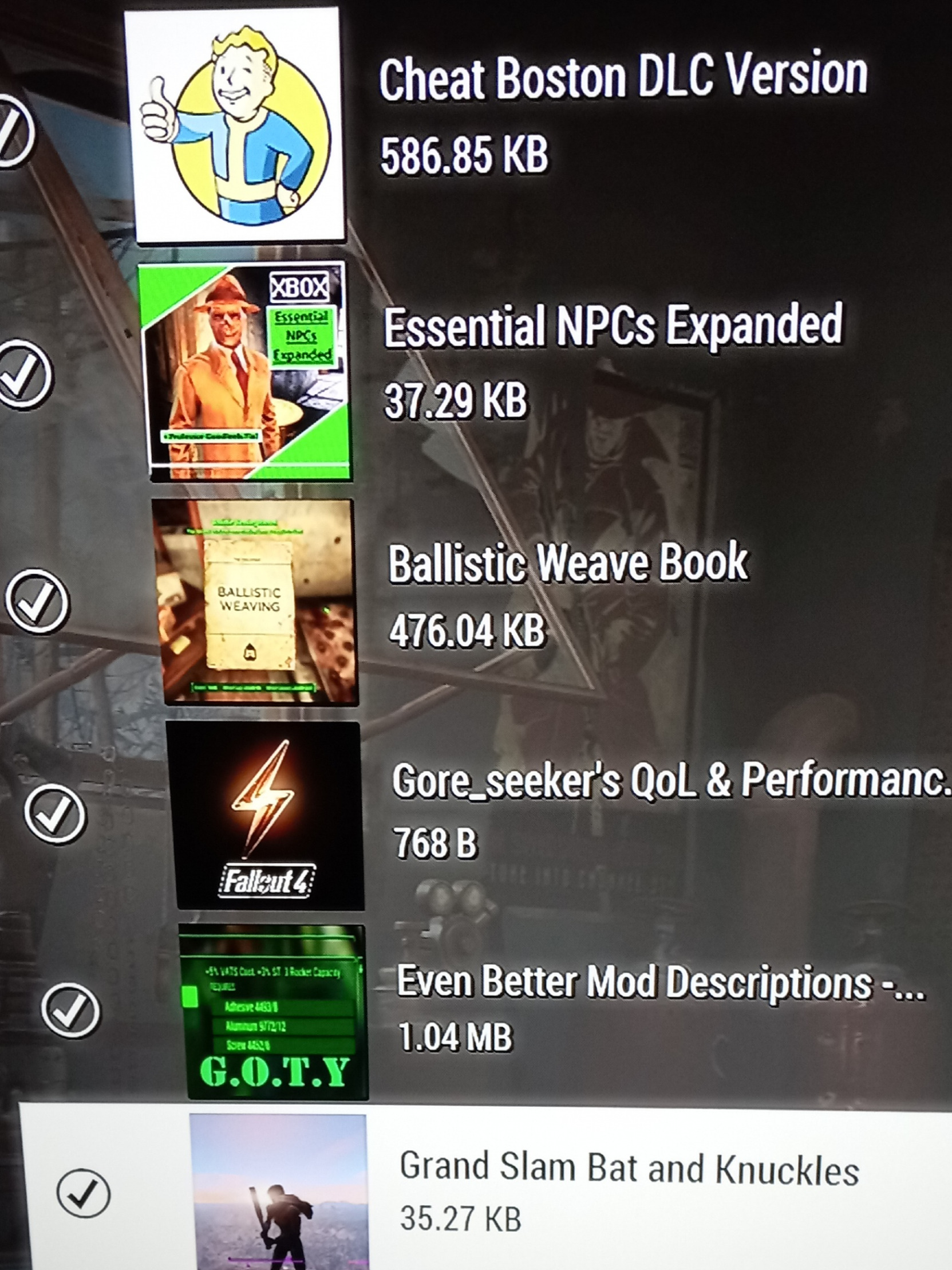 FalloutFourModOrder2 Blank Meme Template