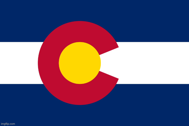 Colorado flag  | image tagged in colorado flag | made w/ Imgflip meme maker