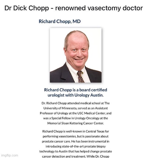 Ironic Career Choice | image tagged in irony,ironic,careers,funny names,balls,chopper | made w/ Imgflip meme maker