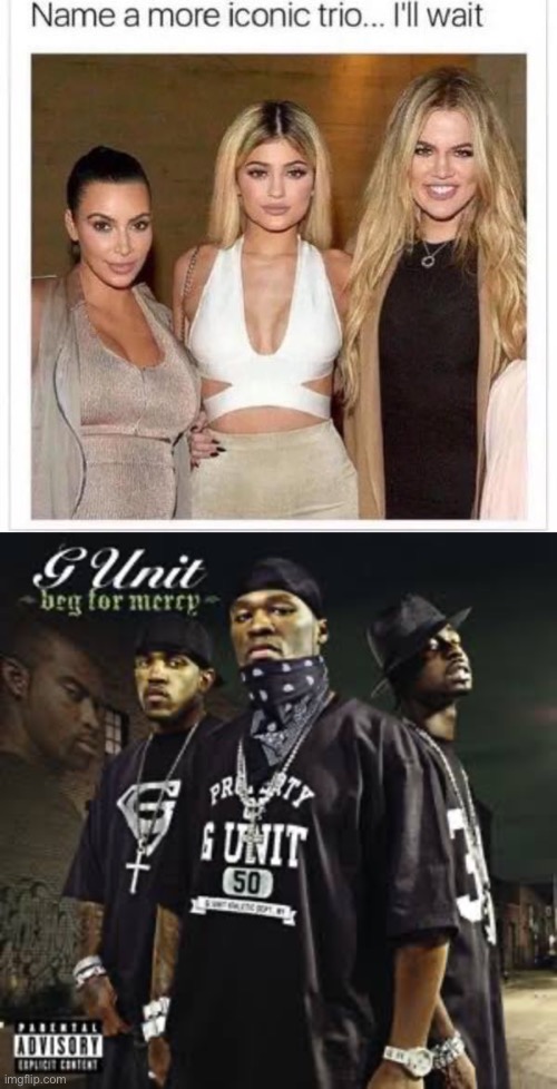 image tagged in name a more iconic trio | made w/ Imgflip meme maker