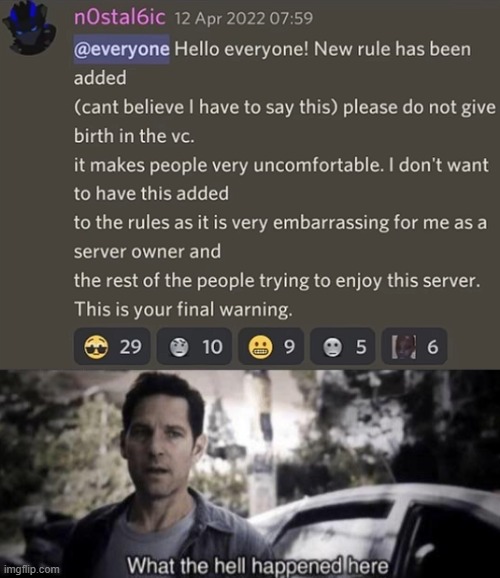 image tagged in what the hell happened here,discord | made w/ Imgflip meme maker