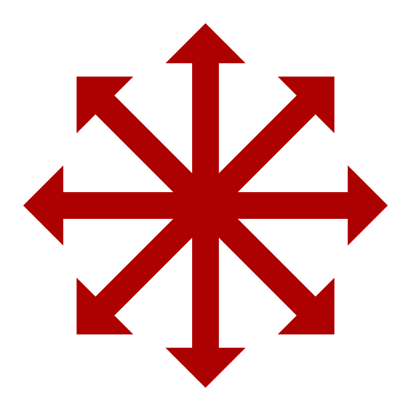 Red Chaos Star Blank Meme Template