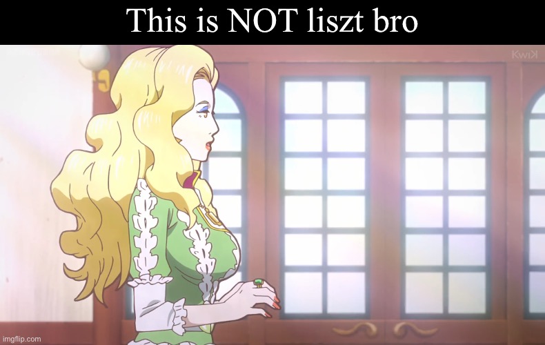 What the fuck is it with anime absolutely massacring the designs of people that already exist </3 | This is NOT liszt bro | made w/ Imgflip meme maker
