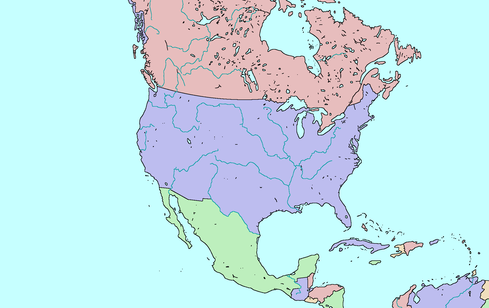 North America Blank Meme Template