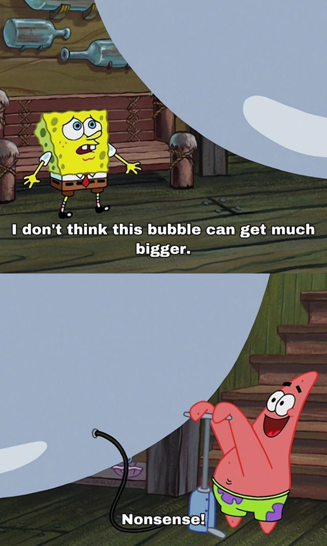 Bubble Gets Bigger Blank Meme Template