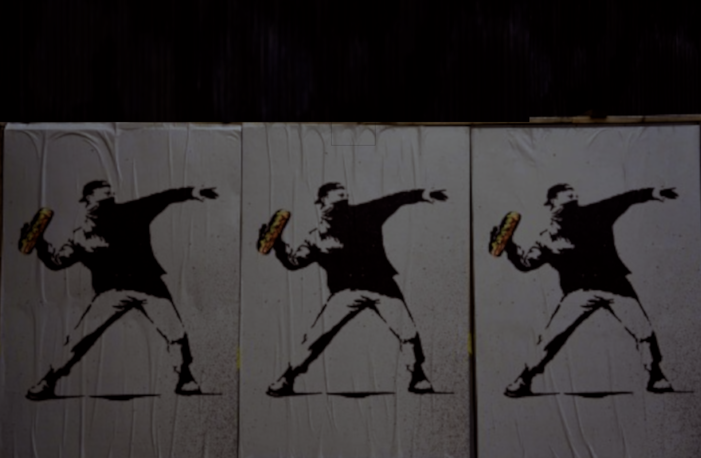 High Quality sandwich man washington D.C. street art banksy Blank Meme Template