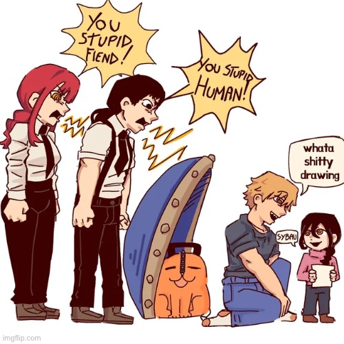 End the cycle | image tagged in memes,shitpost,chainsaw bear,anime,manga,sybau | made w/ Imgflip meme maker