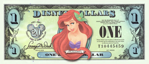 Ariel mermaid money Blank Meme Template