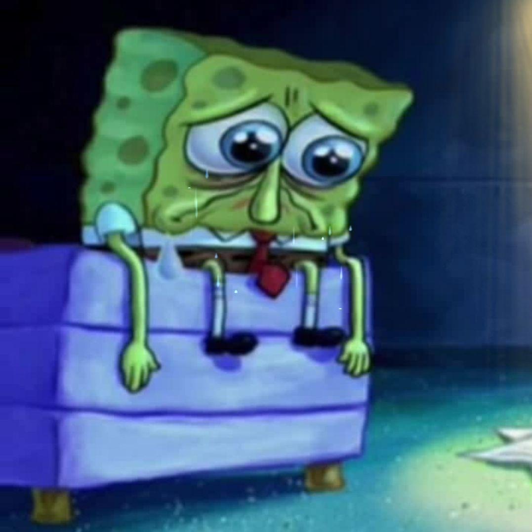 Sad Spongebob Blank Meme Template