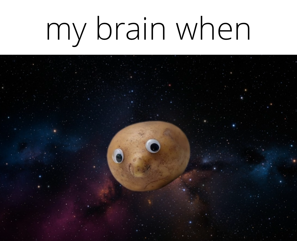 The first potato Blank Meme Template