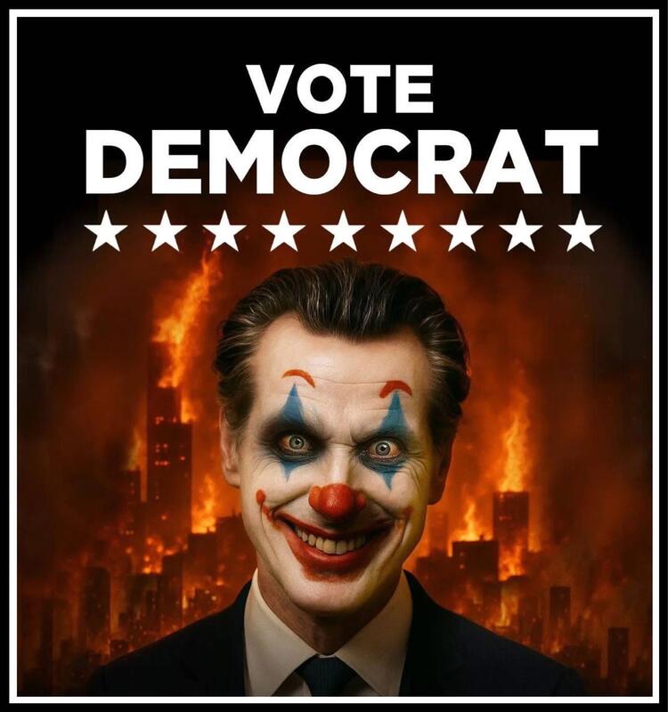 Gavin Newsom as the Joker Blank Meme Template