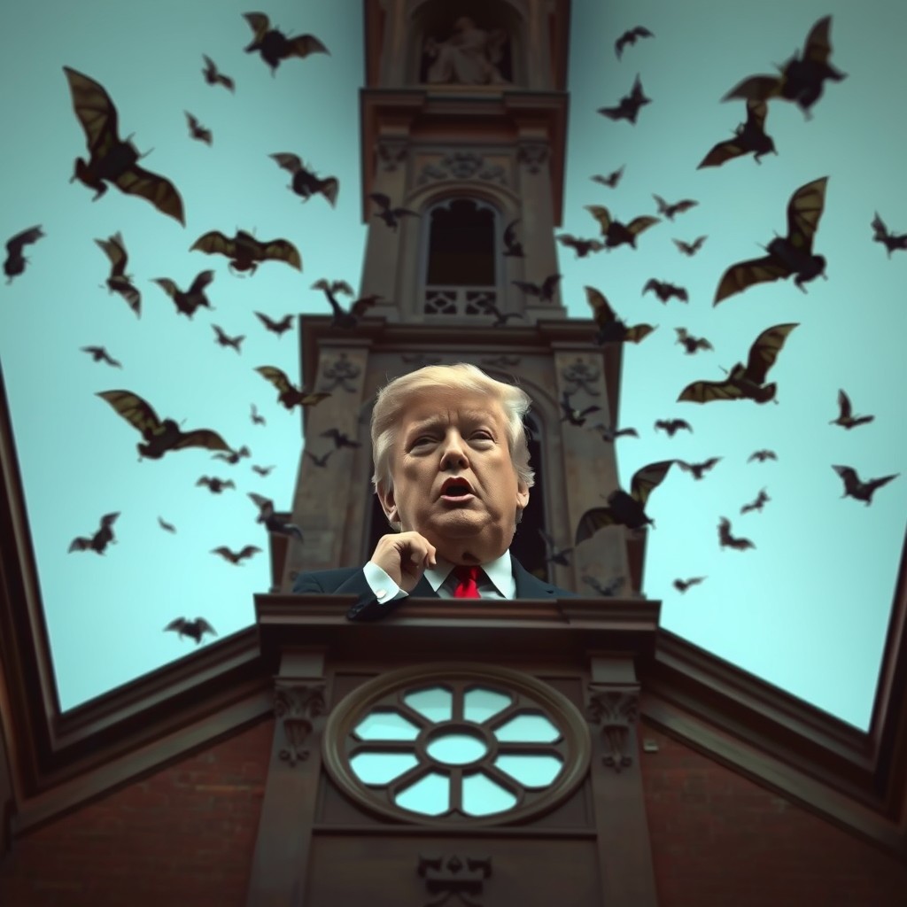 Based on his recent appearances, Trump has bats in his belfry. Blank Meme Template