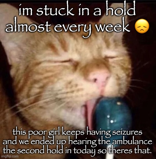 silly goober 2 | im stuck in a hold almost every week 😞; this poor girl keeps having seizures and we ended up hearing the ambulance the second hold in today so theres that. | image tagged in silly goober 2 | made w/ Imgflip meme maker