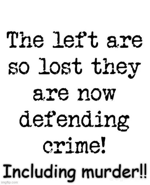 b...but... it was someone else's fault | Including murder!! | image tagged in leftists,defending crime,defending murder | made w/ Imgflip meme maker