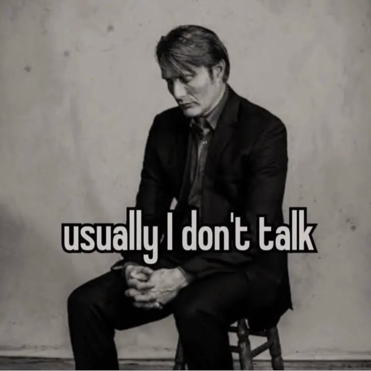 Usually I don't talk Blank Meme Template