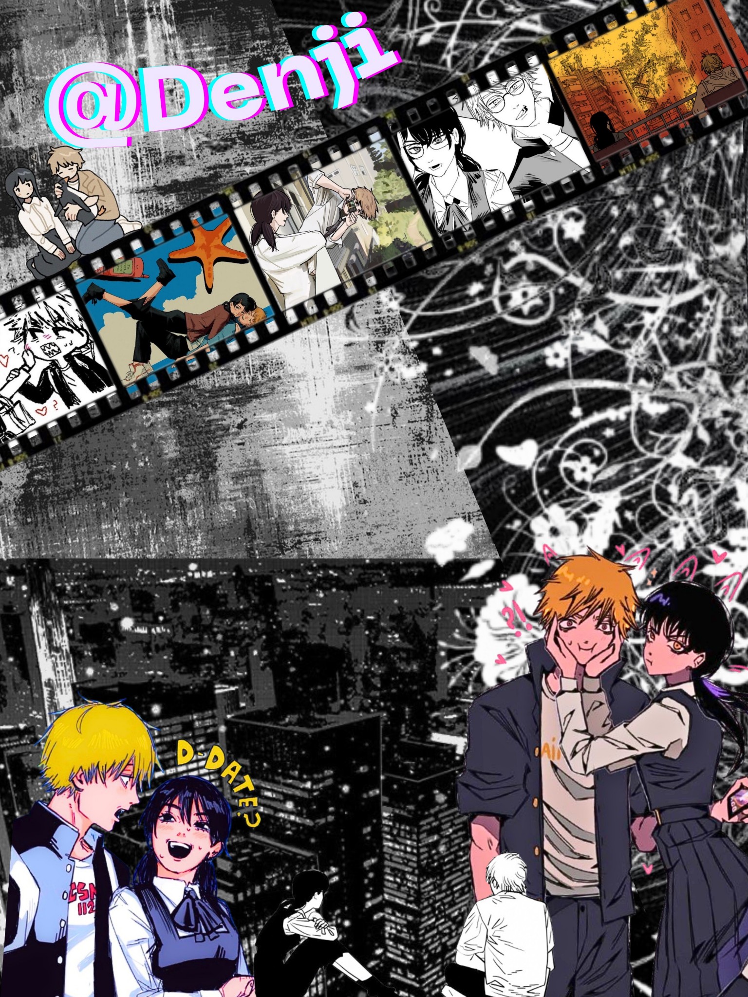 Denji's announcement template by Asriel Blank Meme Template