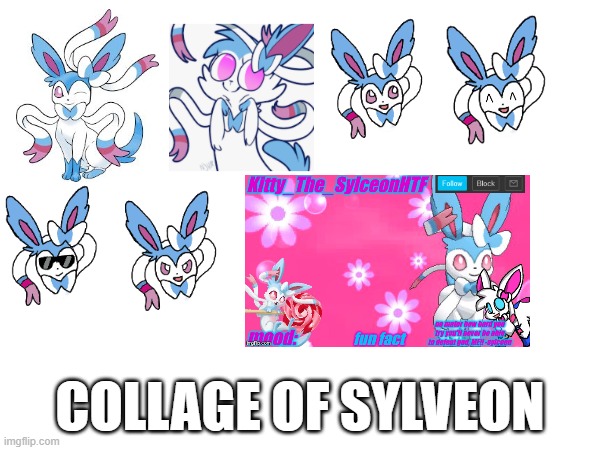 Sylveon Collage | COLLAGE OF SYLVEON | image tagged in sylveon,collage | made w/ Imgflip meme maker