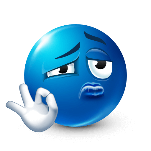 Blue emoji ok sign Meme Template