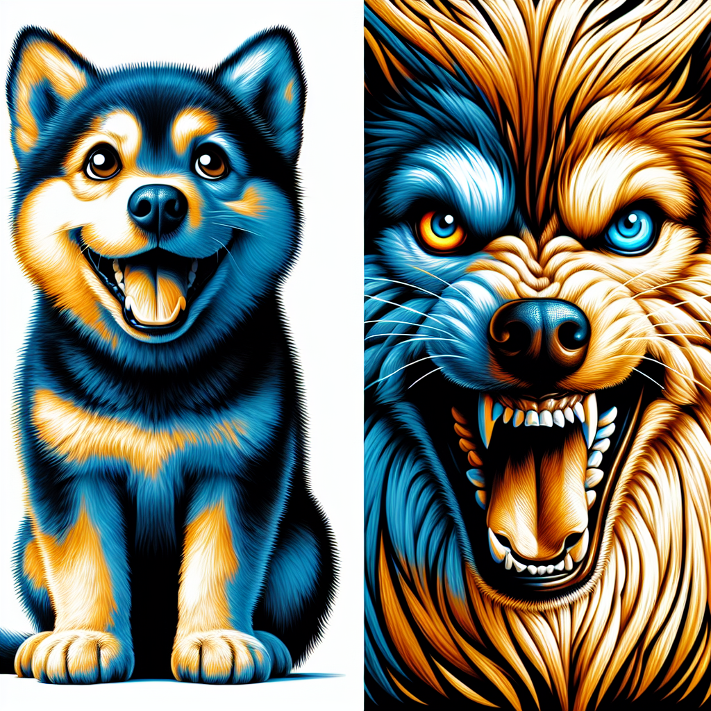 dog happy, killer dog Blank Meme Template