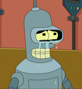 Crying Bender Blank Meme Template