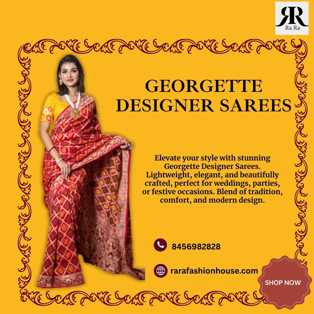 Georgette Designer Sarees Blank Meme Template