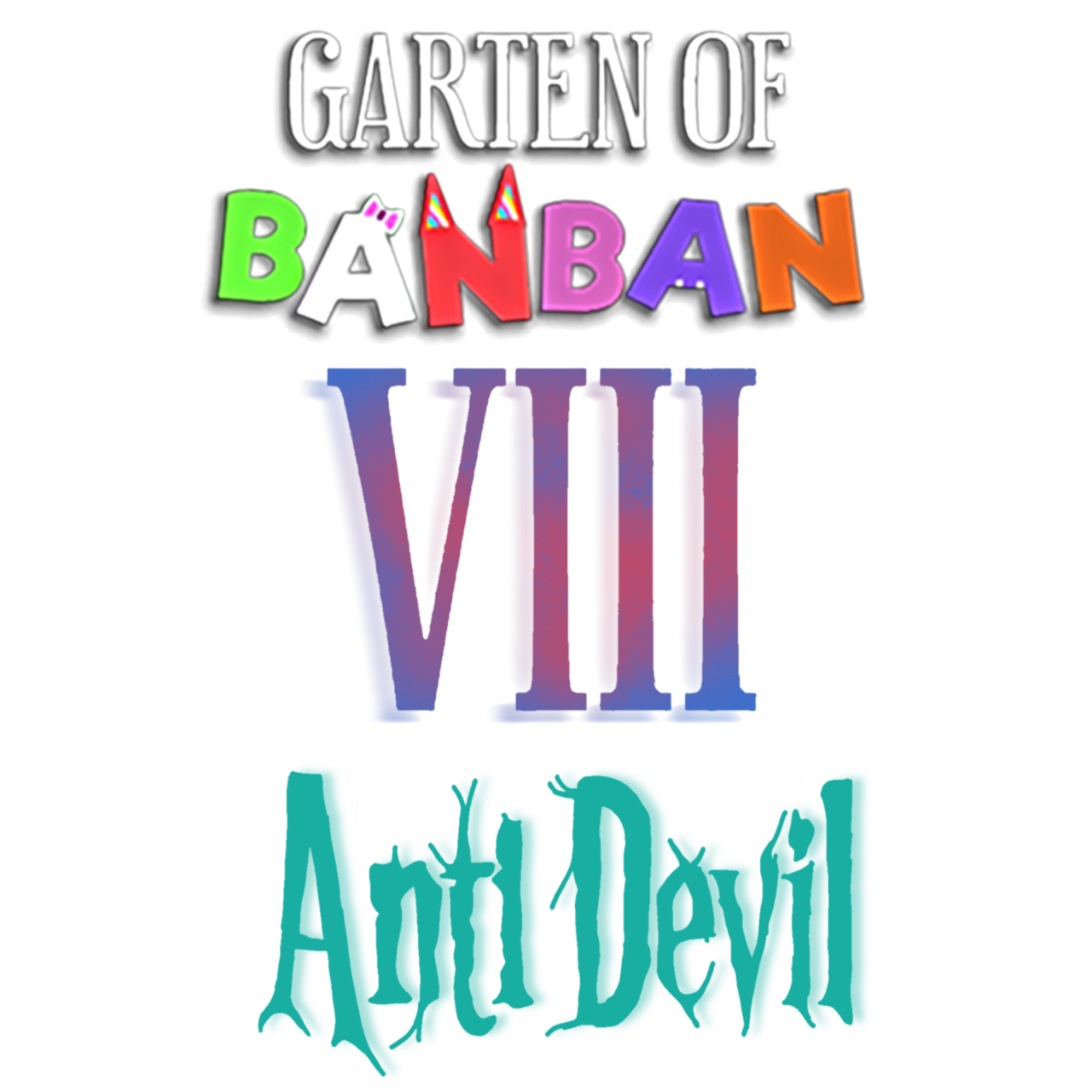 Garten of Banban 8 Anti Devil logo Blank Meme Template