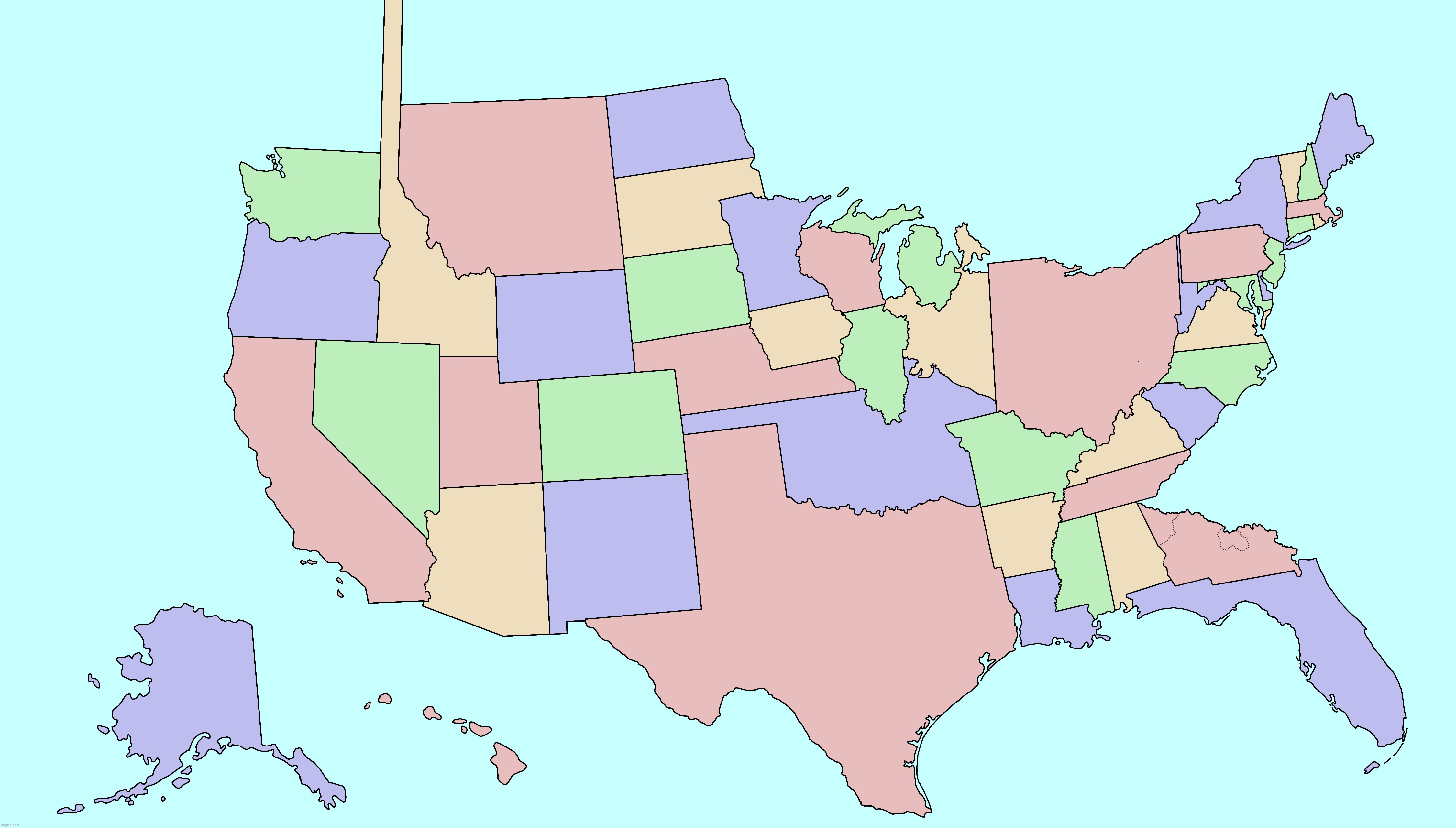 I’m laughing so hard croski the states are horribly out of proportion | made w/ Imgflip meme maker