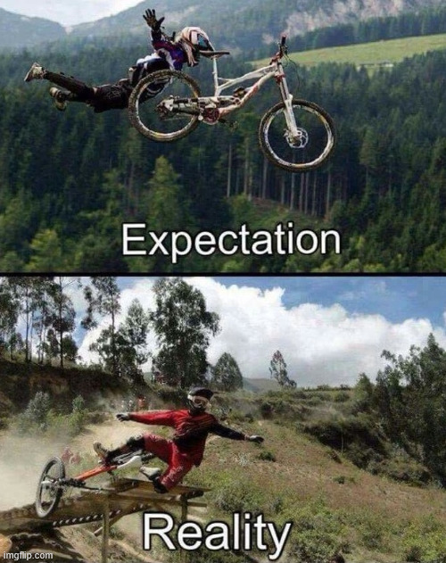 No Pain, no gain | image tagged in bikes,sports,climbing,latticeclimbing,tower,dirtbike | made w/ Imgflip meme maker