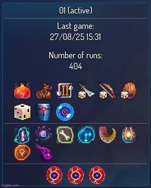 Dead Cells run count reveal | made w/ Imgflip meme maker