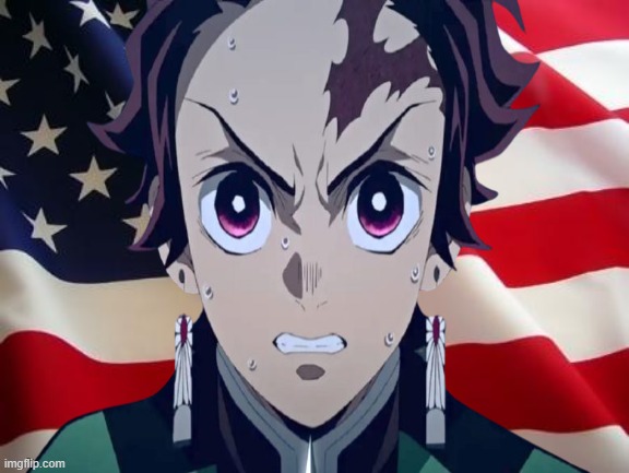 tanjiro american icon | image tagged in anime,demon slayer,icons,tanjiro,american flag | made w/ Imgflip meme maker