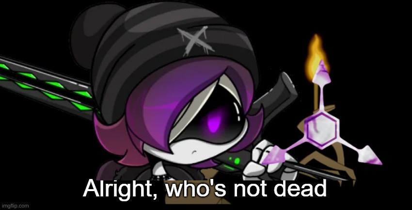 hello? | image tagged in alright who's not dead,murder drones | made w/ Imgflip meme maker