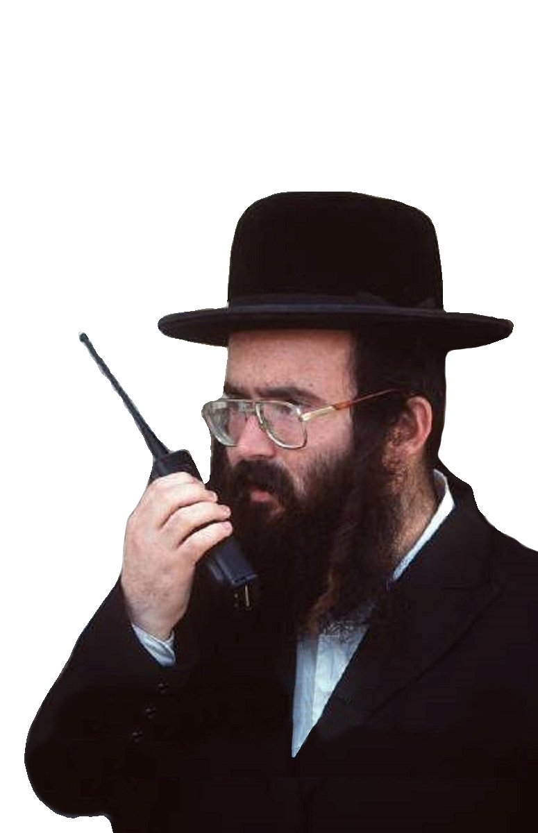 Jew with shut it down walkie talkie transparent Blank Meme Template