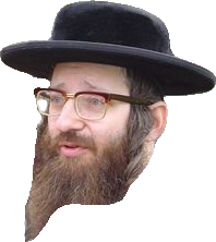 Jewish Dude head only transparent Meme Template