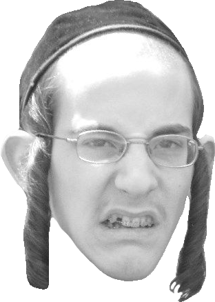 disgusted angry ugly Jew transparent Blank Meme Template