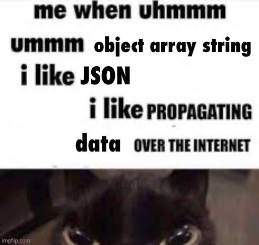 object array string; JSON; data | made w/ Imgflip meme maker