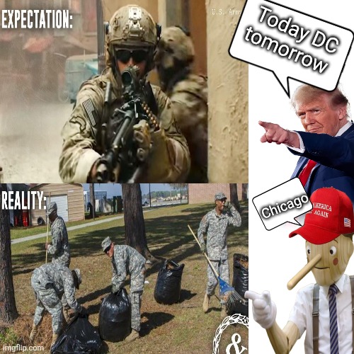 Mopping up the resistance | Today DC tomorrow; Chicago | image tagged in trump,sanitation president,clean up america again,not what i signed up for sarge,maga love | made w/ Imgflip meme maker