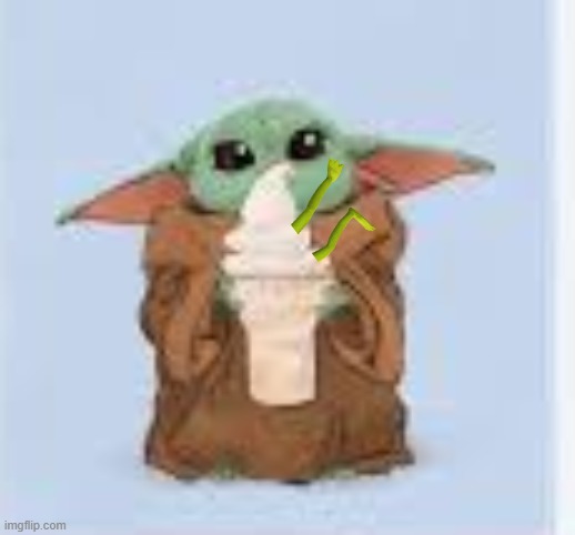 image tagged in old memes,grogu,frog,ice cream | made w/ Imgflip meme maker