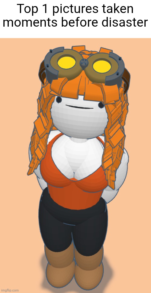 Maeve MacGowan (Gadget) | Top 1 pictures taken moments before disaster | image tagged in maeve macgowan gadget | made w/ Imgflip meme maker