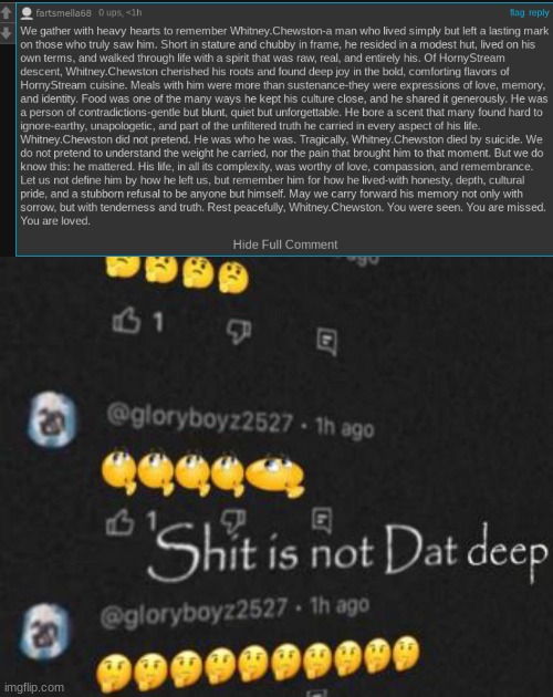 image tagged in shit is not dat deep | made w/ Imgflip meme maker