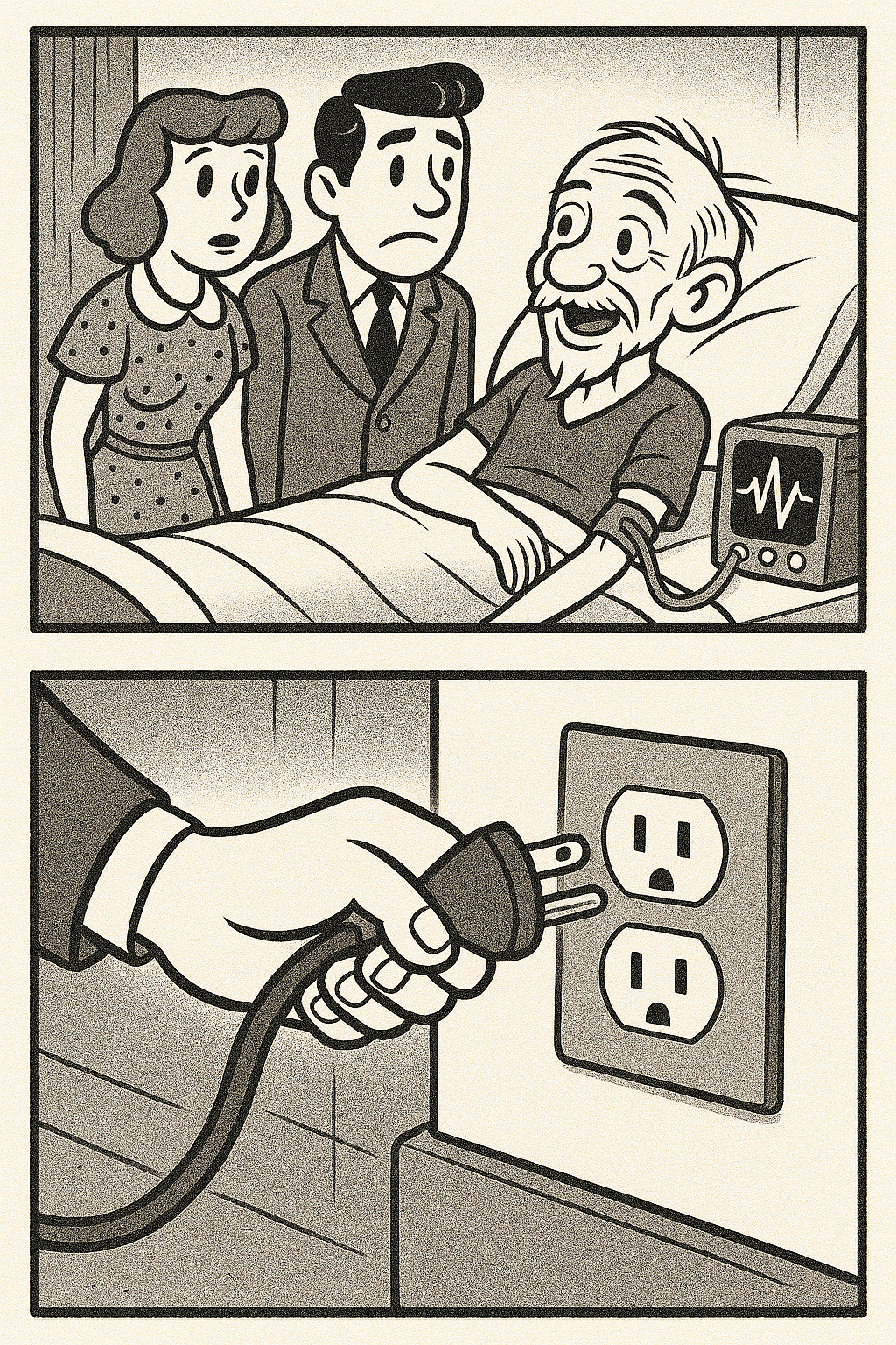 Unhook Life Support Blank Meme Template